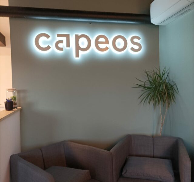 enseigne éclairage indirect